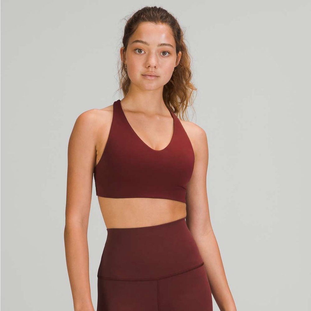 Lululemon In Alignment Racerback Bra in Red Merlot! ❤️